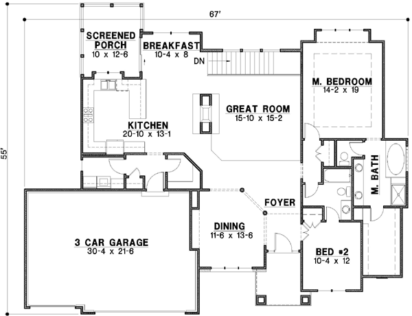 Main Floor Plan: 21-178