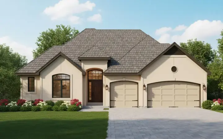 Traditional house plans 21-179 - front exterior, 2,617 sq ft, 4 bed, 3 bath house plans | Monster House Plans