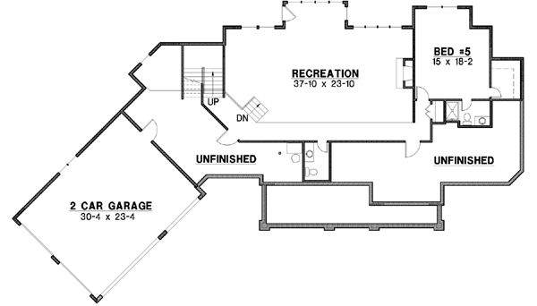 Lower Floor Plan: 21-180
