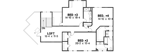 Upper/Second Floor Plan: 21-180