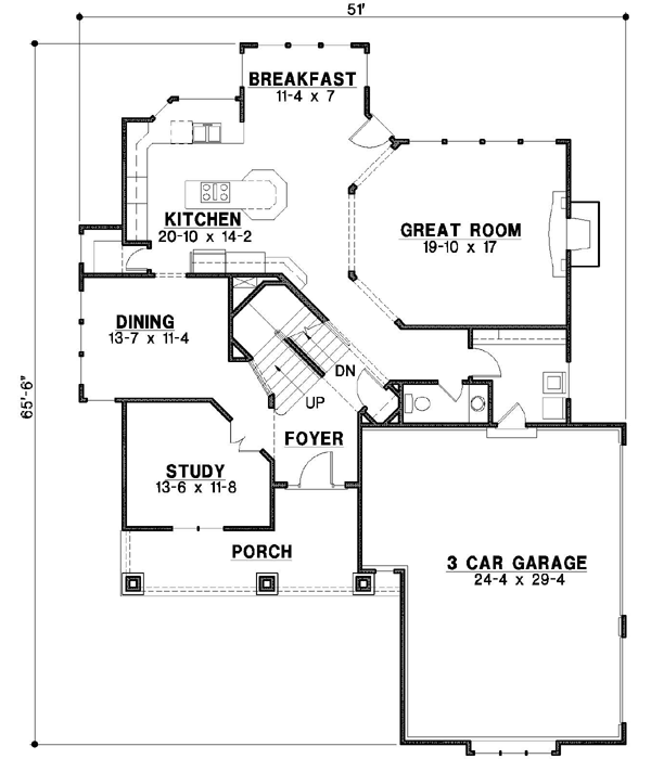 Main Floor Plan: 21-182