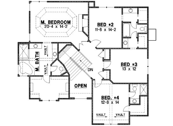 Upper/Second Floor Plan: 21-182