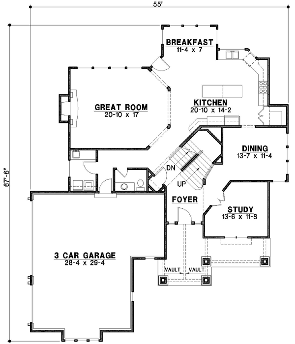 Main Floor Plan: 21-184