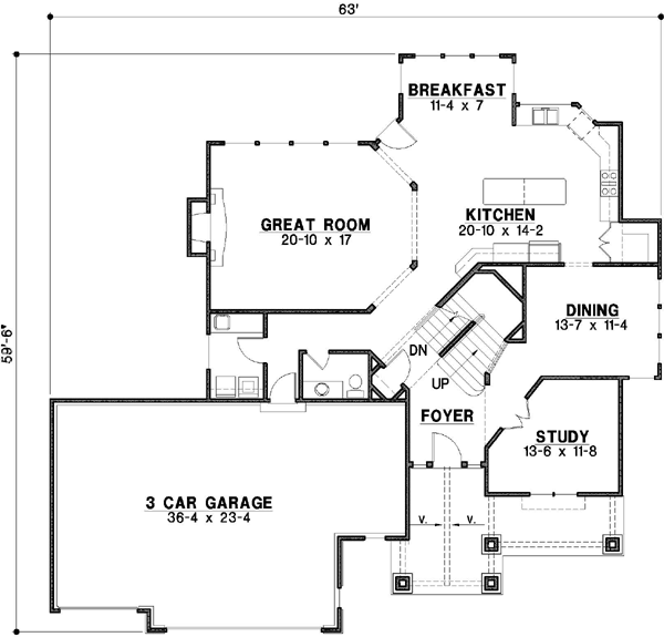 Main Floor Plan: 21-186