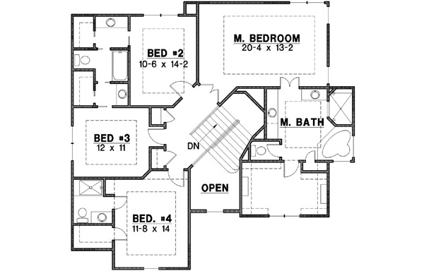 Upper/Second Floor Plan: 21-187