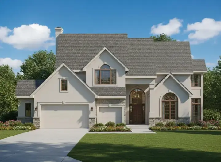Traditional house plans 21-188 - front exterior, 3,249 sq ft, 4 bed, 3 bath house plans | Monster House Plans