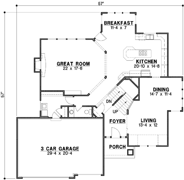 Main Floor Plan: 21-188