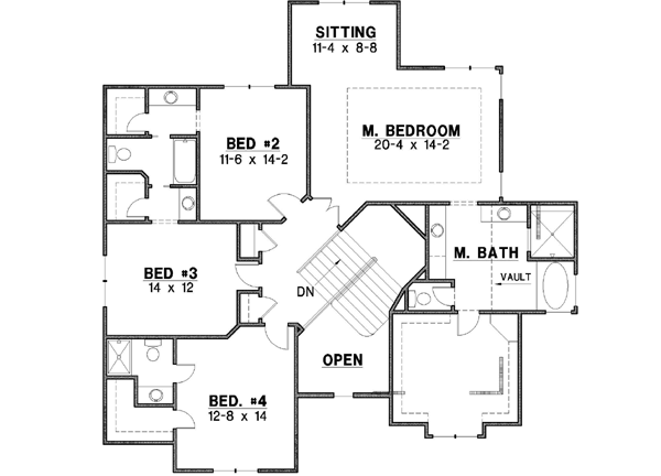 Upper/Second Floor Plan: 21-189