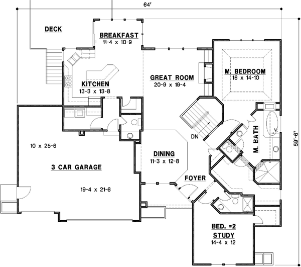 Main Floor Plan: 21-195