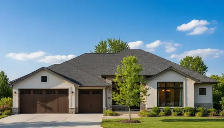Traditional house plans 21-196 - front exterior, 4,385 sq ft, 4 bed, 3 bath house plans | Monster House Plans