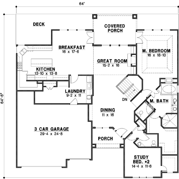 Main Floor Plan: 21-196