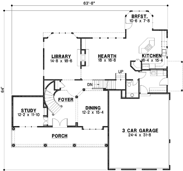 Main Floor Plan: 21-197