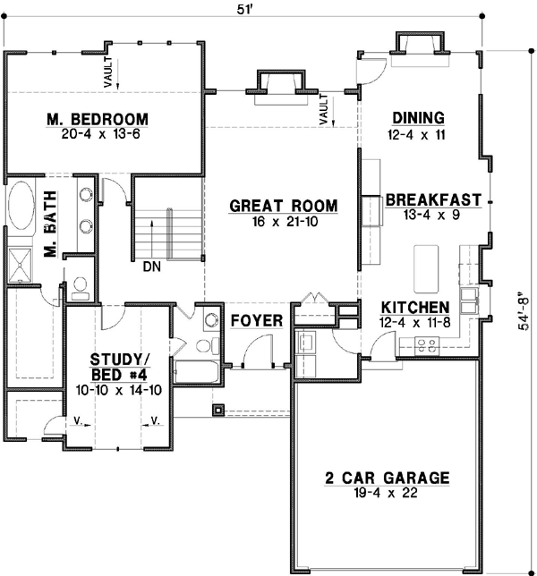Main Floor Plan: 21-198