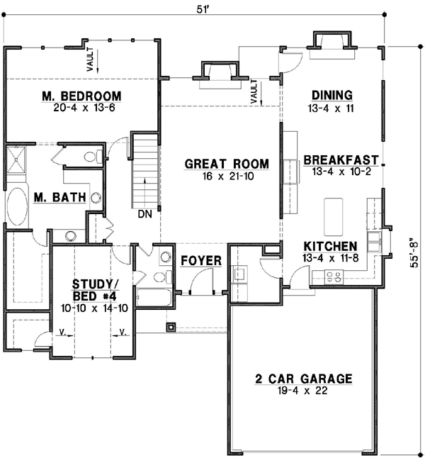 Main Floor Plan: 21-199