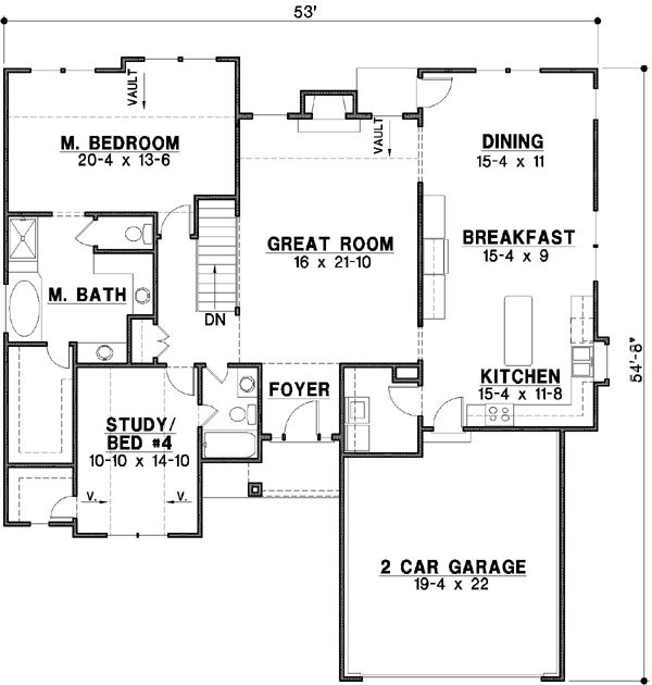 Main Floor Plan: 21-200