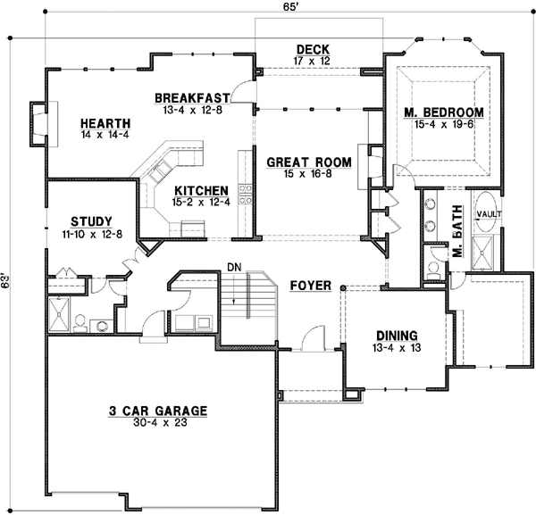 Main Floor Plan: 21-201