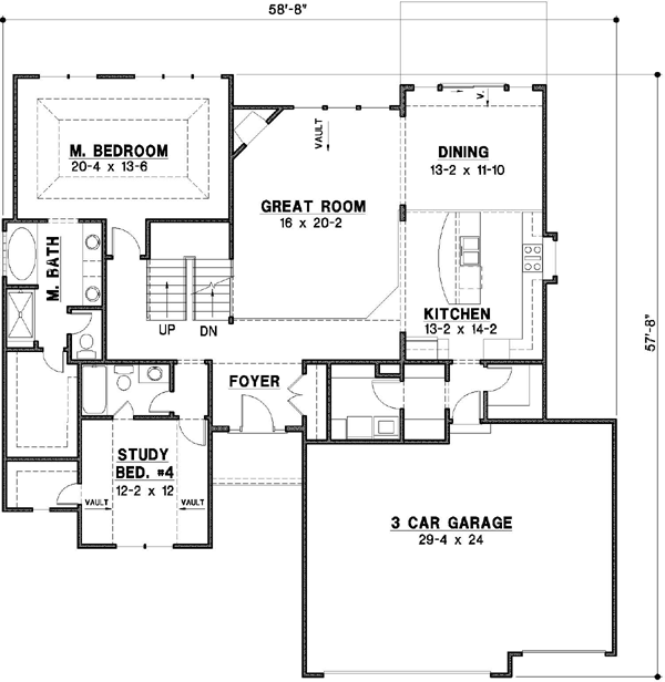 Main Floor Plan: 21-202