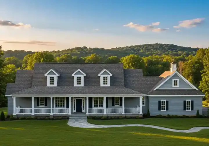 Country house plans 21-203 - front exterior, 2,709 sq ft, 3 bed, 2 bath house plans | Monster House Plans