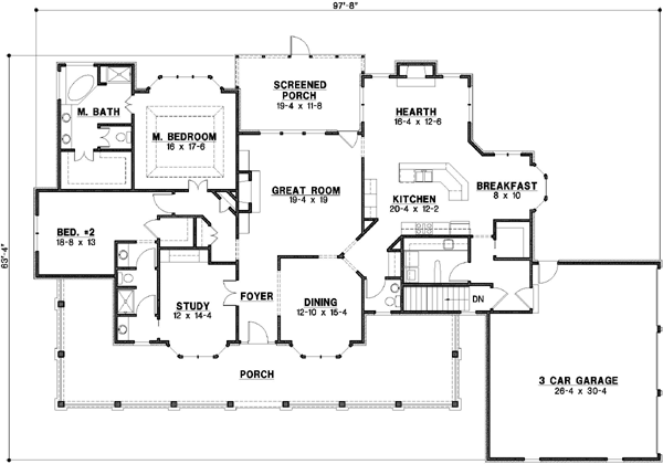 Main Floor Plan: 21-203