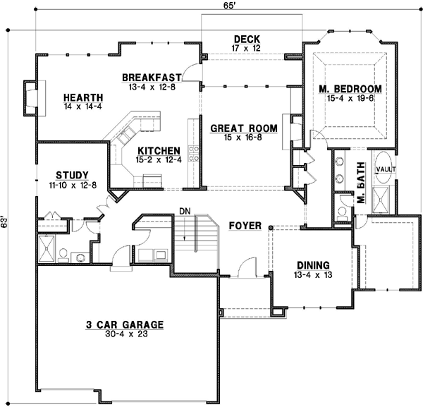 Main Floor Plan: 21-204