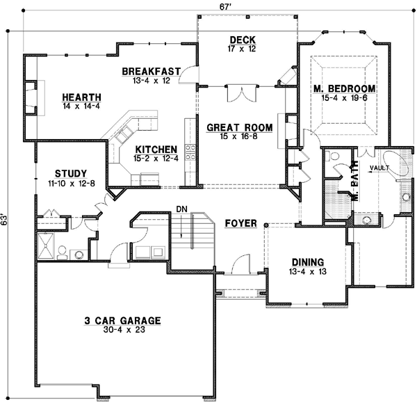 Main Floor Plan: 21-205