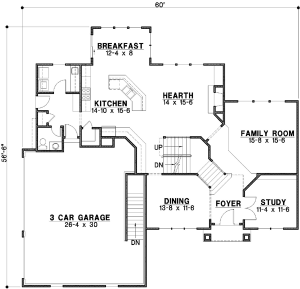 Main Floor Plan: 21-206
