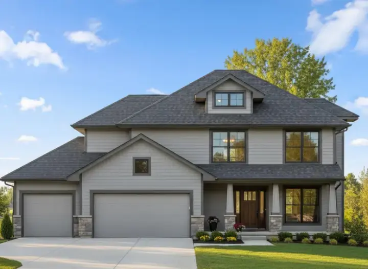 Craftsman house plans 21-207 - front exterior, 2,065 sq ft, 4 bed, 2 bath house plans | Monster House Plans