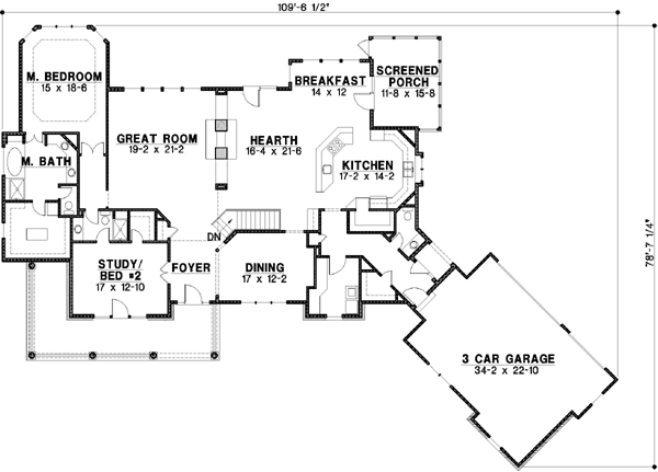 Main Floor Plan: 21-208