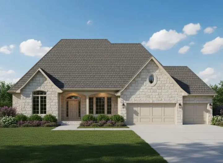 Traditional house plans 21-211 - front exterior, 3,085 sq ft, 4 bed, 3 bath house plans | Monster House Plans