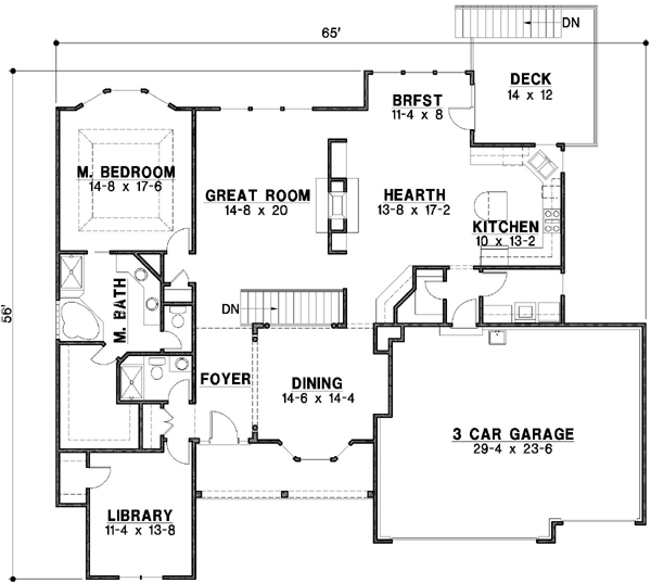 Main Floor Plan: 21-211