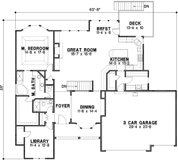 Main Floor Plan: 21-212