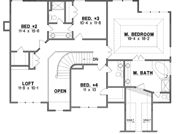 Upper/Second Floor Plan: 21-215