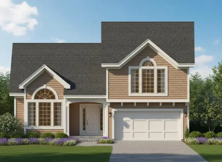 Traditional house plans 21-218 - front exterior, 1,636 sq ft, 3 bed, 2 bath house plans | Monster House Plans