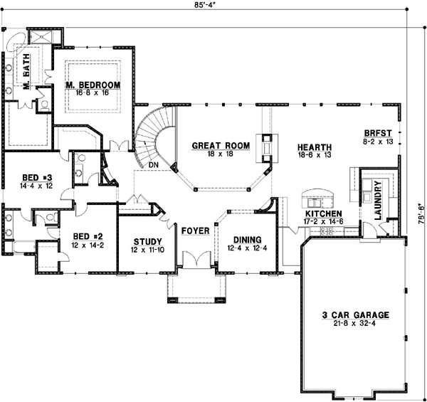 Main Floor Plan: 21-219