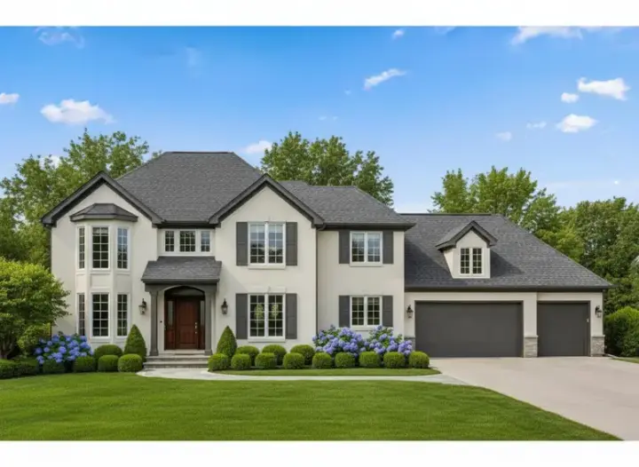 Traditional house plans 21-220 - front exterior, 5,217 sq ft, 6 bed, 5 bath house plans | Monster House Plans