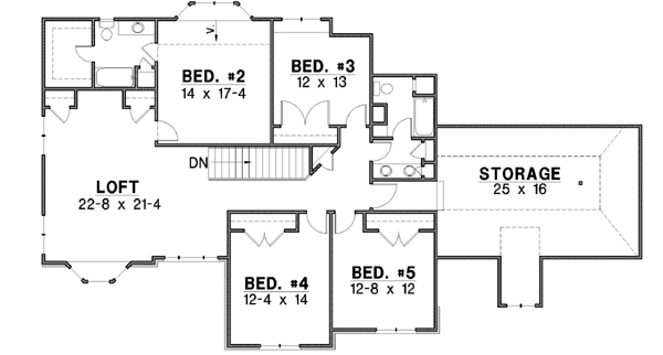 Upper/Second Floor Plan: 21-220