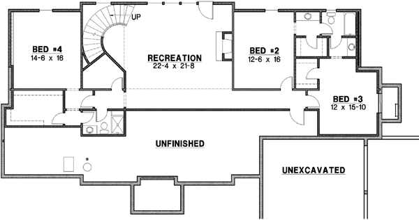 Lower Floor Plan: 21-221