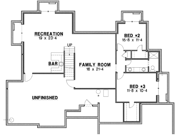 Lower Floor Plan: 21-227