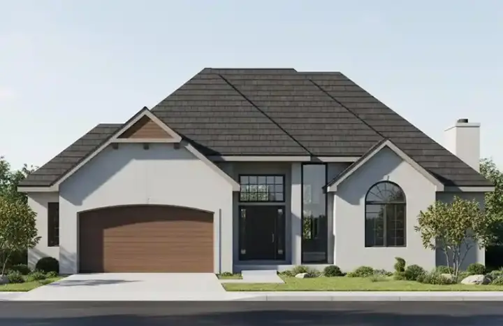 Traditional house plans 21-229 - front exterior, 2,802 sq ft, 4 bed, 3 bath house plans | Monster House Plans