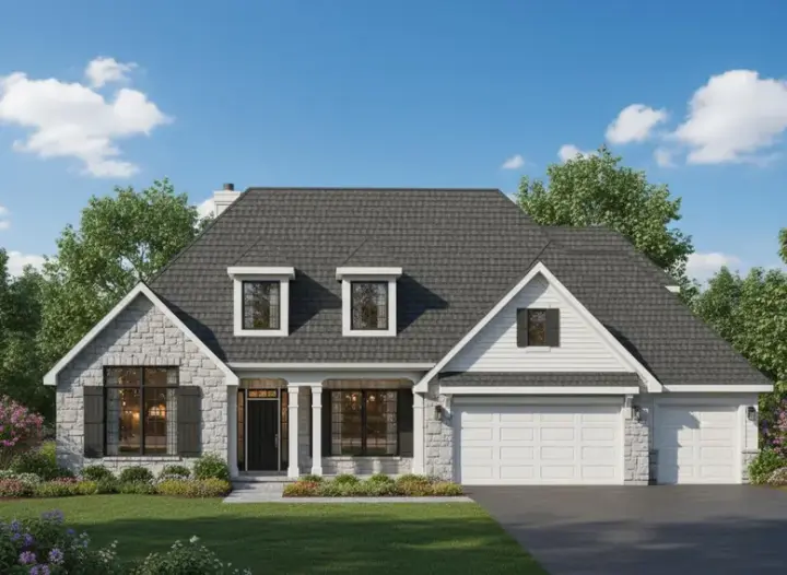 Traditional house plans 21-232 - front exterior, 3,674 sq ft, 4 bed, 3 bath house plans | Monster House Plans