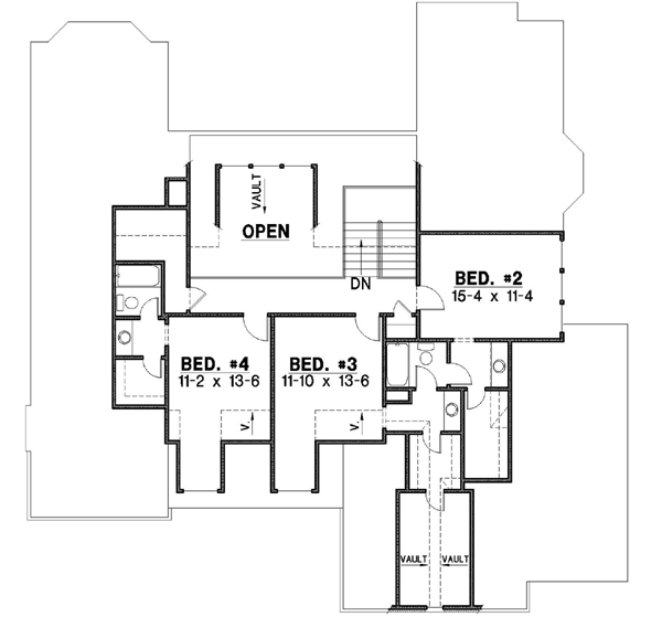 Upper/Second Floor Plan: 21-232