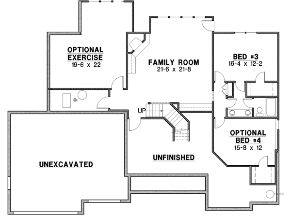 Lower Floor Plan: 21-235