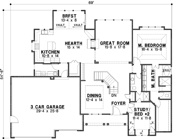 Main Floor Plan: 21-235