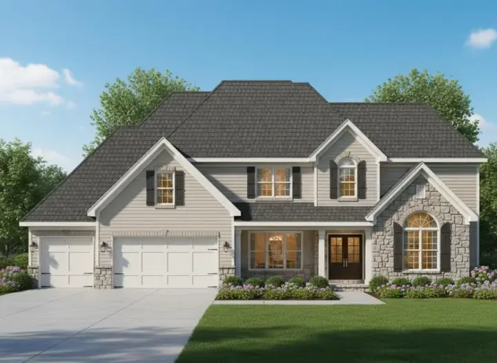 Traditional house plans 21-236 - front exterior, 4,029 sq ft, 5 bed, 4 bath house plans | Monster House Plans