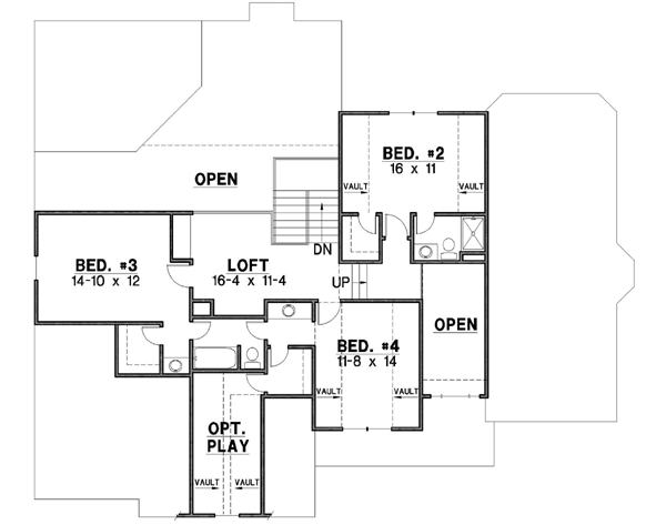 Upper/Second Floor Plan: 21-237