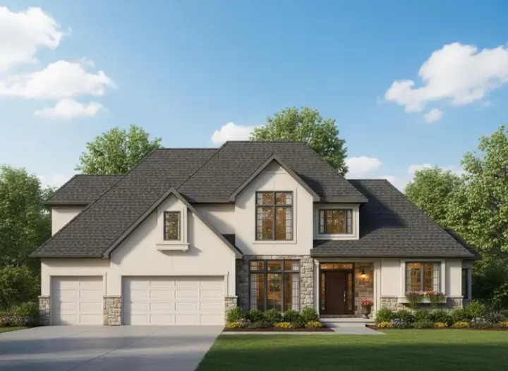 Traditional house plans 21-238 - front exterior, 2,982 sq ft, 4 bed, 3 bath house plans | Monster House Plans