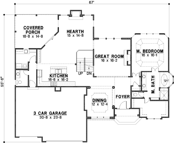 Main Floor Plan: 21-238