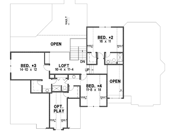Upper/Second Floor Plan: 21-238