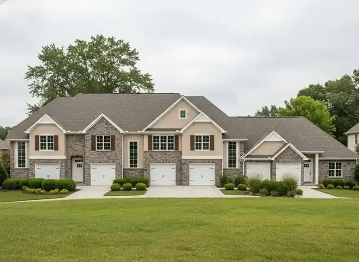 Traditional house plans 21-244 - front exterior, 6,393 sq ft, 12 bed, 10 bath house plans | Monster House Plans