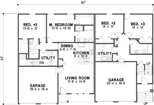 Main Floor Plan: 21-253